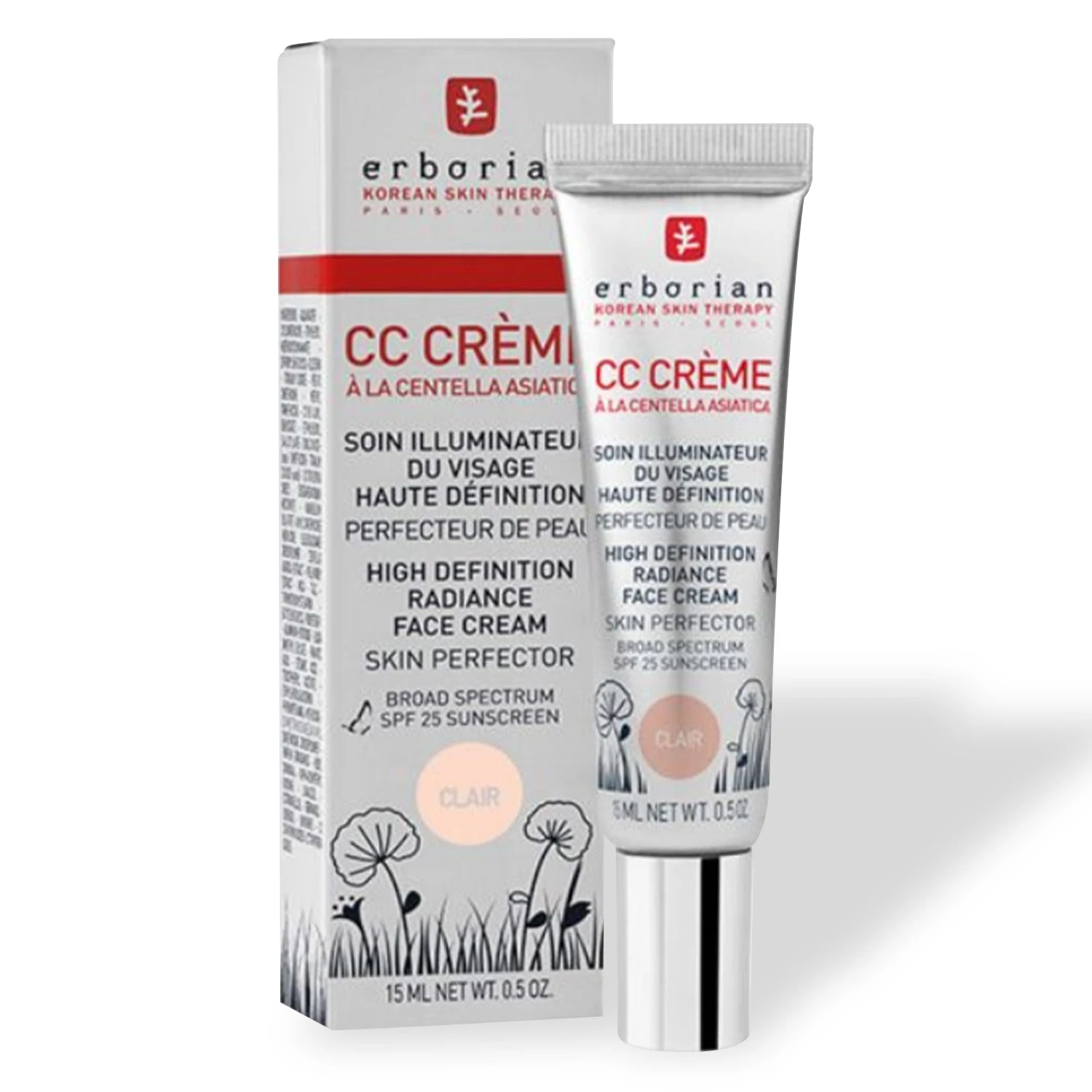 Erborian CC Cream Clair Buildable Tinted Color Corrector With SPF25 4 Erborian CC Cream Clair Buildable Tinted Color Corrector With SPF25 - Image 2